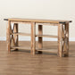 Angelo Console Table Modern Rustic Oak Brown Finished Wood Furniture for Living Room or Entryway