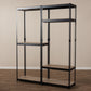 Gavin Black Metal 7-Shelf Closet Organizer for Efficient Storage and Organization