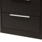 Carlingford Bookcase Modern Espresso Brown Finished Wood 2-Drawer Storage Solution for Home or Office