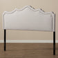 Nadeen Headboard - Modern and Contemporary Greyish Beige Fabric