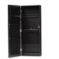 Pontus Jewelry Armoire Modern and Contemporary Black Finished Wood Wall-Mountable with Mirror