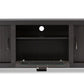 Viveka TV Cabinet 47-Inch Greyish Dark Brown Wood with 2 Doors