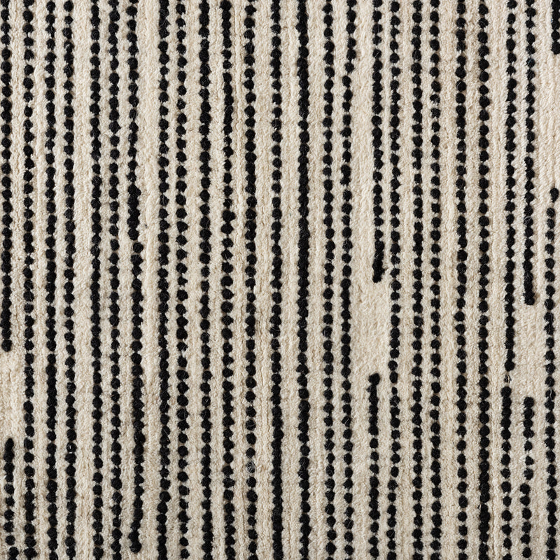 Amorica Area Rug - Modern Handwoven Wool in Black and Ivory for Stylish Home Décor