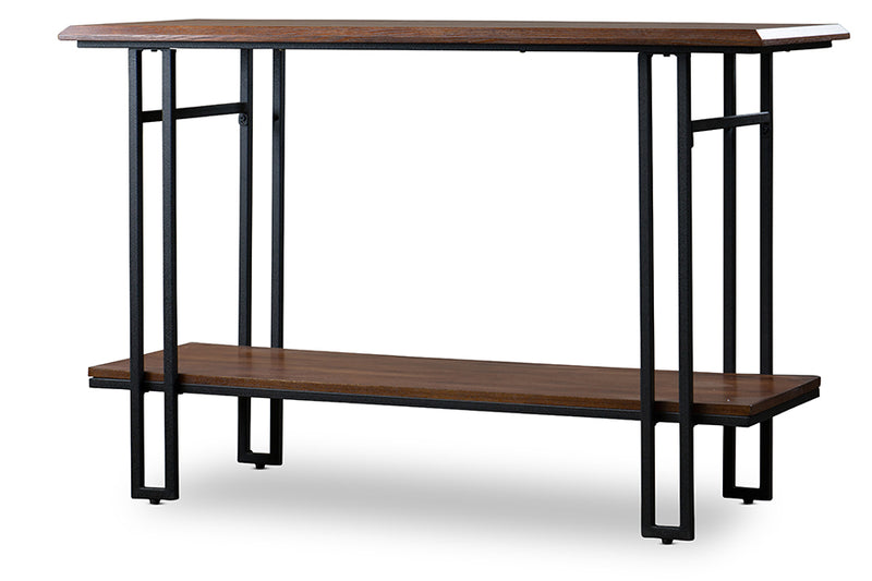 Newcastle Console Table Stylish Wood and Metal Design for Entryway or Living Room Decor