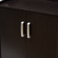 Verdell Shoe Cabinet Modern Contemporary Wenge Brown Finish for Stylish Storage Solutions