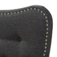 Emma Queen Size Headboard in Modern Dark Grey Fabric Design