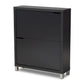 Simms Shoe Cabinet Dark Brown Modern