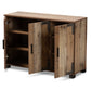 Cyrille Shoe Cabinet - Modern Farmhouse Style with Rustic Wood Finish and 3 Doors for Stylish Storage Solutions