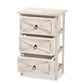 Tracen 3-Drawer Storage Unit in Rustic Light Brown Wood for Stylish Organization and Home Décor