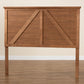 Yorick Classic Queen Size Headboard in Ash Walnut Finish, Elegant Wood Design for Timeless Bedroom Style