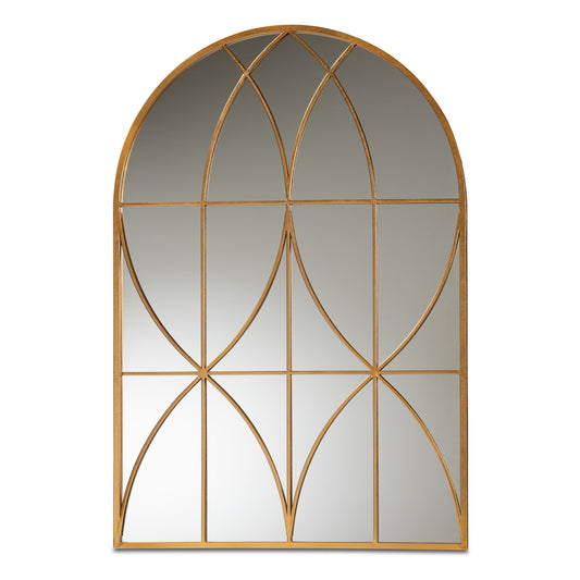 Celerina Modern Gold Finished Metal Accent Wall Mirror for Stylish Home Decor and Elegant Interior Design