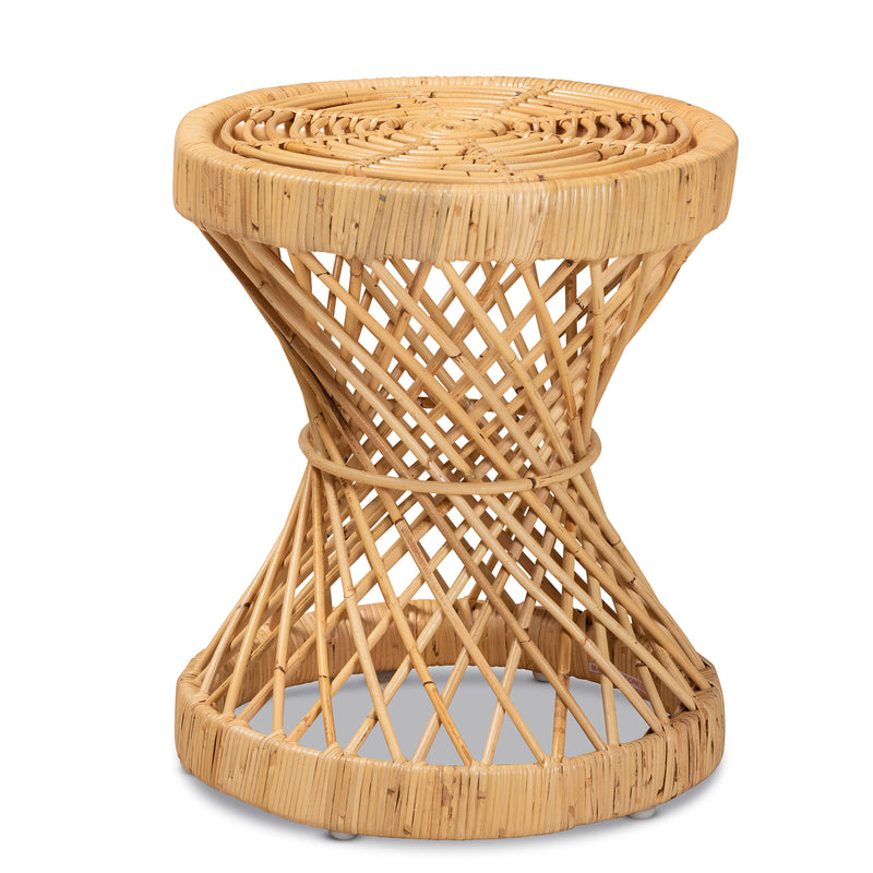 Seville Rattan End Table - Modern Contemporary Design with Natural Finish for Stylish Living Room Decor