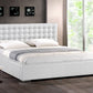 Madison Modern Bed with Upholstered Headboard - Black