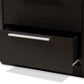 Carlingford Bookcase Modern Espresso Brown Finished Wood 2-Drawer Storage Solution for Home or Office