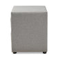 Lepine Nightstand - Modern and Contemporary Gray Fabric Upholstered 2-Drawer Wood Design