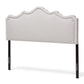 Nadeen Headboard - Modern and Contemporary Greyish Beige Fabric