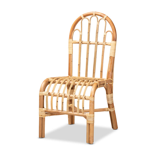 Athena Rattan Dining Chair Modern Contemporary Design with Natural Finish for Stylish Dining Spaces