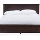 Schiuma Cappuccino Twin Size Bed Contemporary Wood Design for Stylish Bedrooms