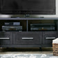 Espresso TV Stand with Three Drawers for Organized Entertainment Storage Solutions