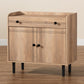 Patterson Kitchen Storage Cabinet Modern Oak Brown Finished Wood with 2 Doors for Stylish Organization