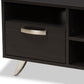 Warwick TV Stand Modern Espresso Brown Finished Wood Entertainment Center with Storage for Living Room