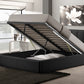 Templemore Black Leather Contemporary Bed