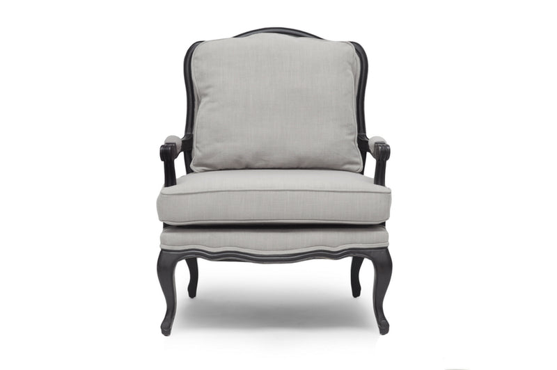 Antoinette Classic French Accent Chair with Antiqued Finish - Elegant Vintage Design for Living Room or Bedroom