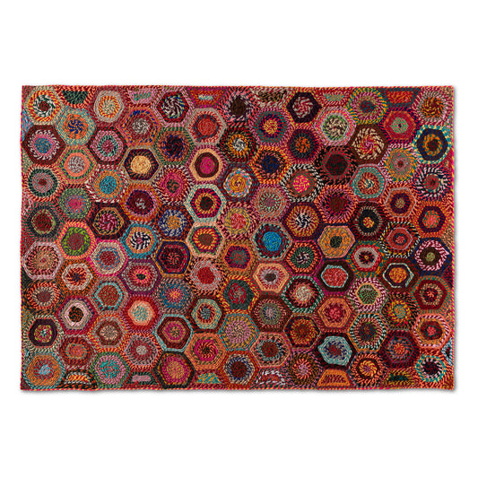 Adailo Area Rug - Modern Multi-Colored Handwoven Fabric for Stylish Home Décor