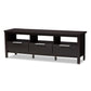 Elaine TV Stand - Modern Wenge Brown Entertainment Center with Storage Solutions for Your Living Room