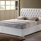 Bianca Black Modern Bed - Tufted Headboard