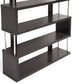 Barnes Bookcase Dark Brown Six-Shelf Modern