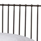 Elsa Queen Bed Modern Industrial Black Metal Canopy Frame for a Stylish Bedroom Look