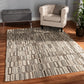 Kavir Area Rug Mid-Century Modern Multi-Colored Hand-Tufted Wool