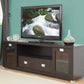 Gosford Modern TV Stand in Brown Wood Stylish Entertainment Center with Storage for Living Room