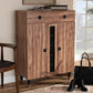 Valina Shoe Storage Cabinet Modern 2-Door Wood Entryway Organizer with Drawer for Stylish Home Storage Solutions