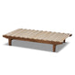 Hiro Expandable Twin to King Size Bed Frame in Modern Walnut Finish