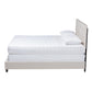 Ansa Bed - Modern and Contemporary Beige Fabric Upholstered