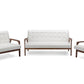 Mid-Century Masterpieces Sofa Set 3PC Brown