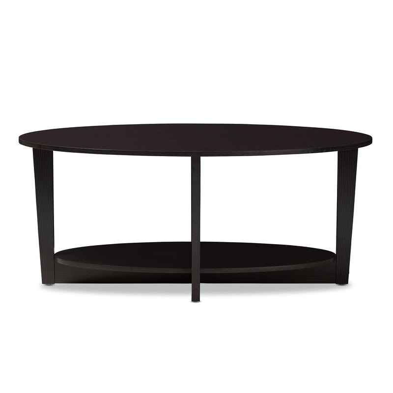 Jacintha Coffee Table - Modern Wenge Brown Finish, Stylish Living Room Furniture, Sleek Design, Functional Accent Piece