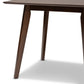 Pernille Modern Transitional Square Wood Dining Table with Walnut Finish for a Stylish Dining Room