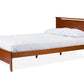 Demitasse Contemporary Twin-Size Bed in Brown Wood - Stylish Modern Design for Cozy Bedrooms