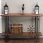 Newcastle Console Table Stylish Wood and Metal Design for Entryway or Living Room Decor