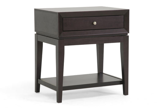 Morgan Brown Modern Accent Table and Nightstand with Stylish Design for Living Room and Bedroom Decor