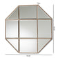 Enora Accent Wall Mirror - Modern Antique Bronze Metal Geometric Design for Home Decor