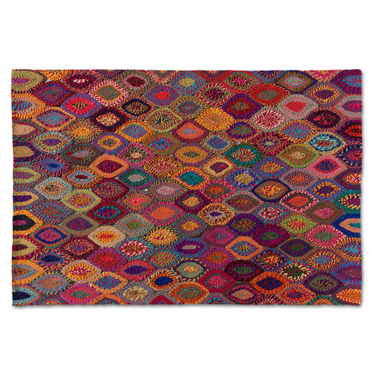 Addis Area Rug - Modern Multi-Colored Handwoven Fabric for Stylish Home Décor