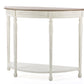 Vologne Console Table Traditional White Wood French Design for Elegant Home Decor