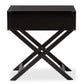 Curtice End Table Modern and Contemporary Black 1-Drawer Wooden