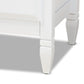 Naomi Classic Transitional 6-Drawer Bedroom Dresser in White Finished Wood for Stylish Storage and Organization