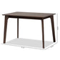 Seneca Dining Table Modern Contemporary Dark Brown Finished Wood Design for Stylish Dining Spaces