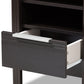 Hamish Nightstand Modern Wenge Brown Finished 1-Drawer Bedside Table for Bedroom Storage